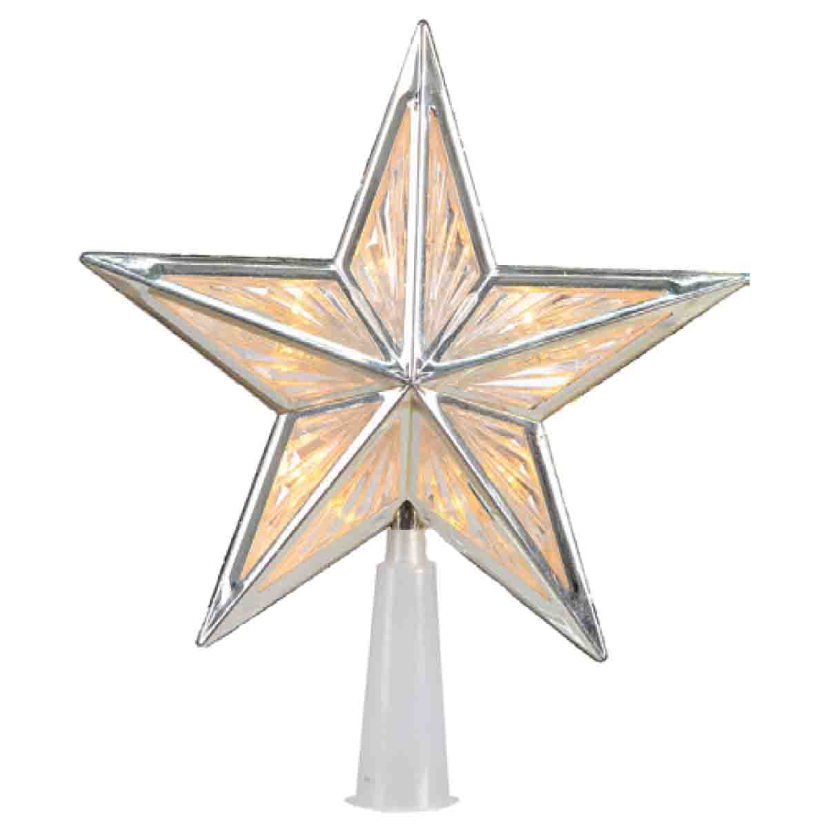 10l 6in Led Star Tree Top Warm White