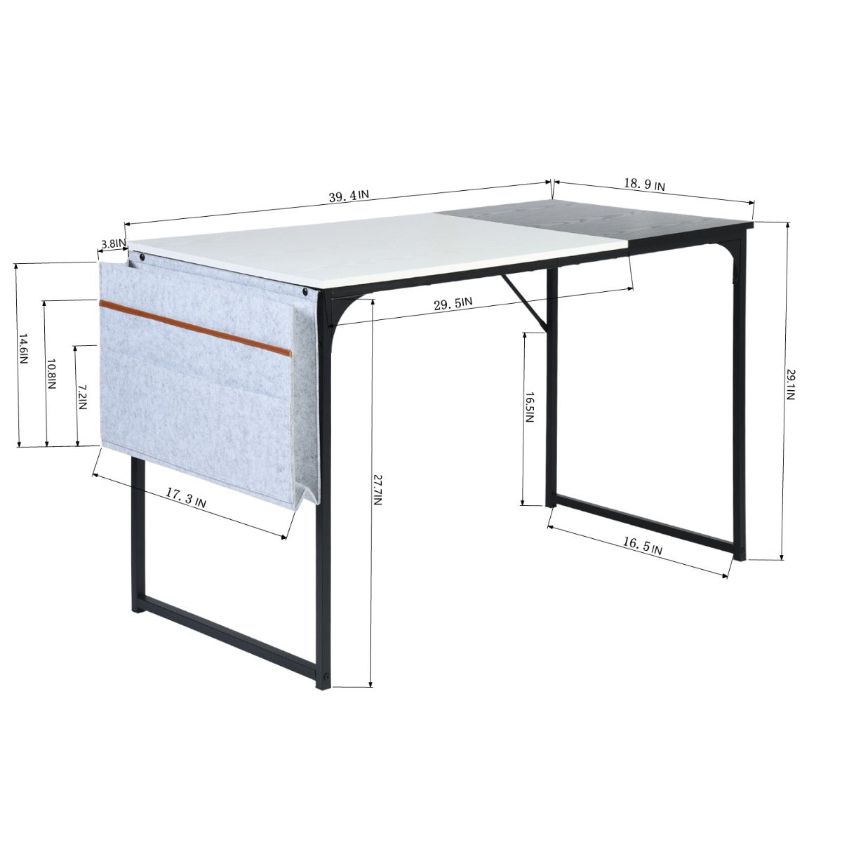 Atelier Du Nord - Computer Desk White / Black