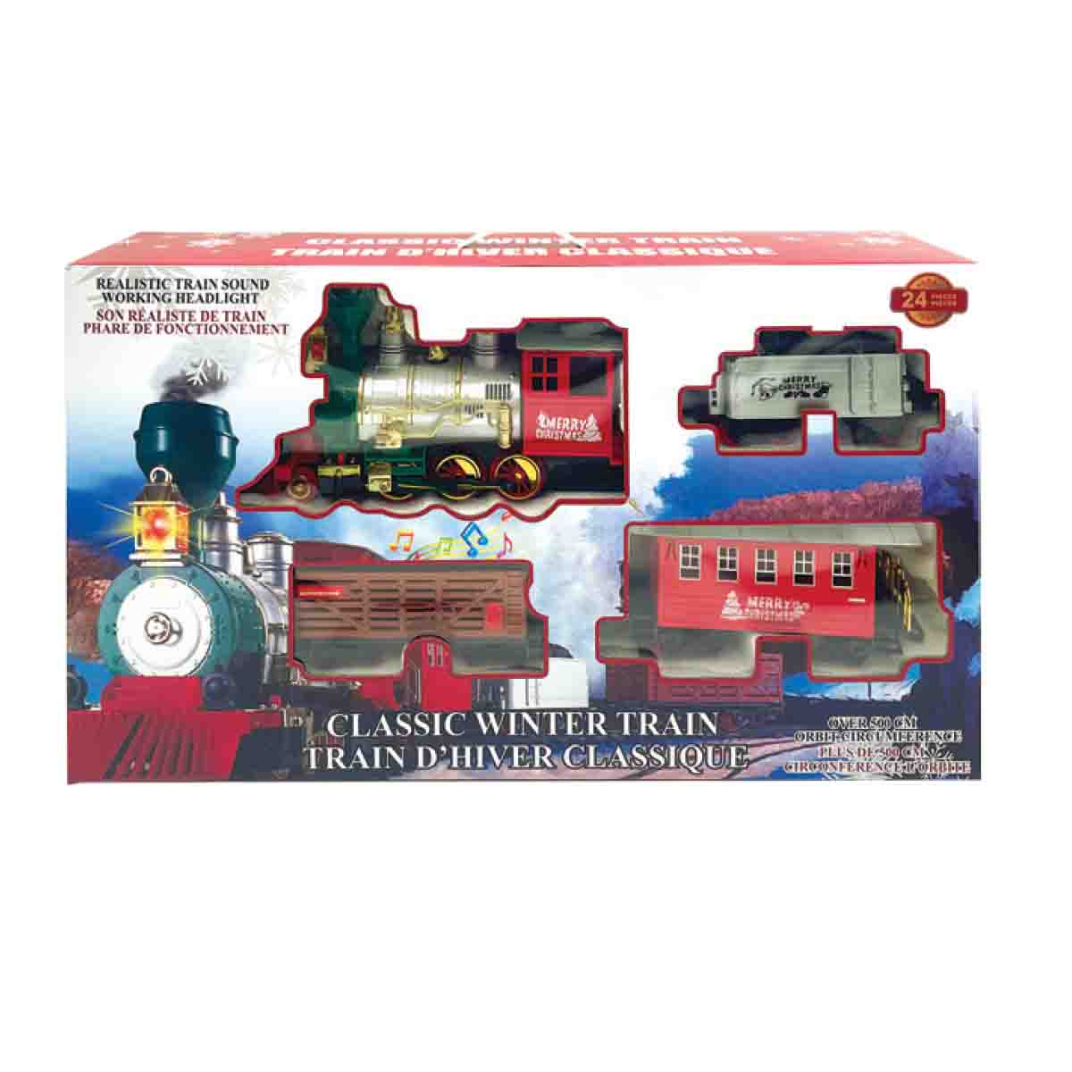 Giant Christmas Train with 195” Track