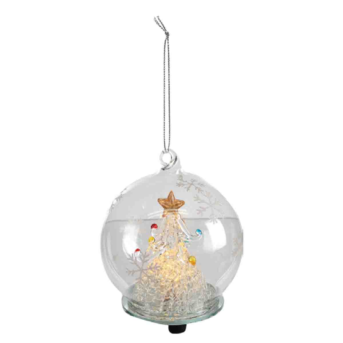 Glass Ball Winter Scene 7.62cm