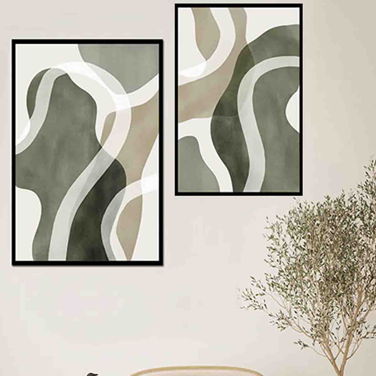 Lauren Taylor-2PK paper print 40x60 abstract asst wall art