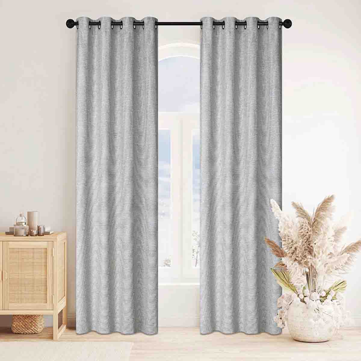 Lauren Taylor- BIANCA Chenille Jacquard 2PK Grommet Panels