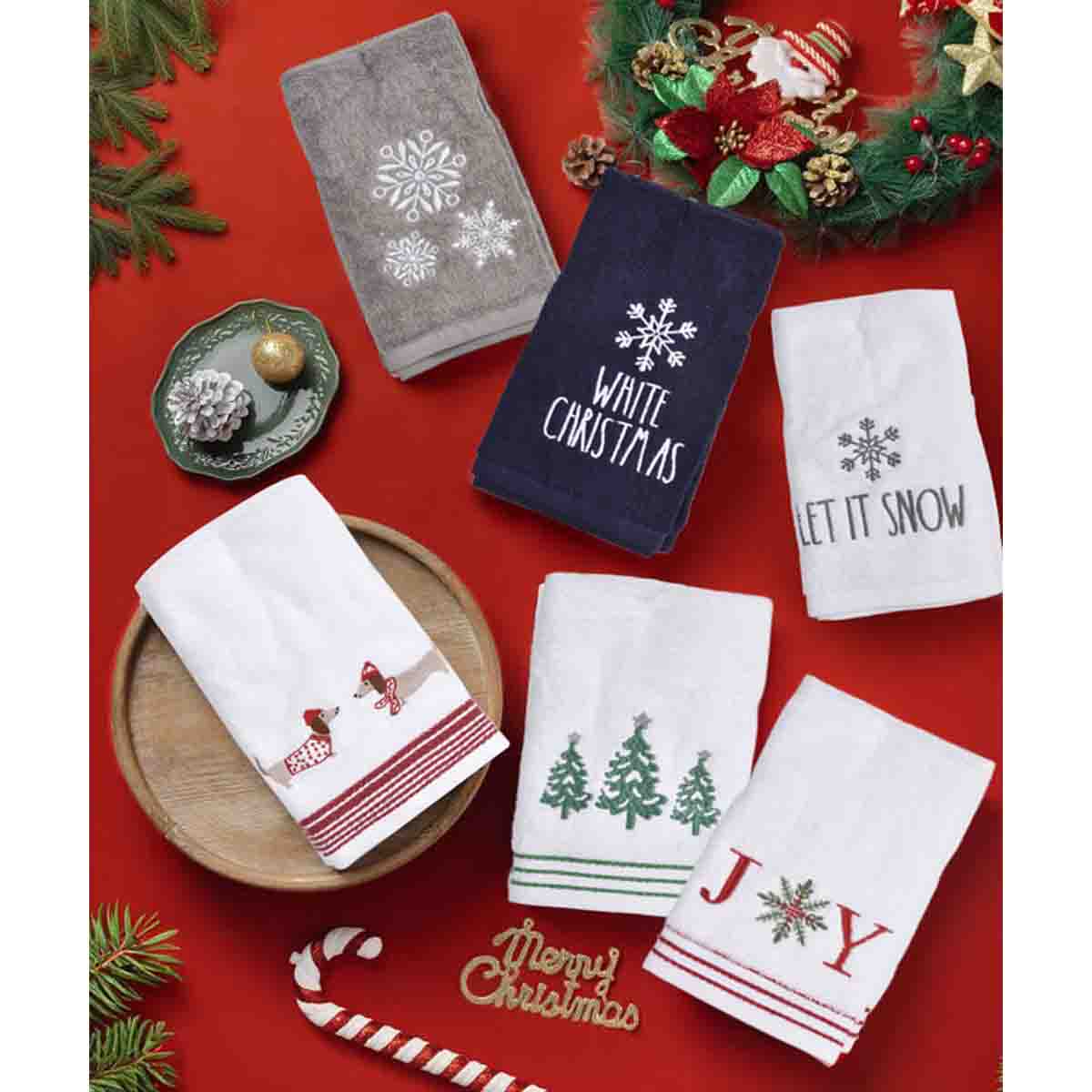 Christmas 2PK Hand Towels