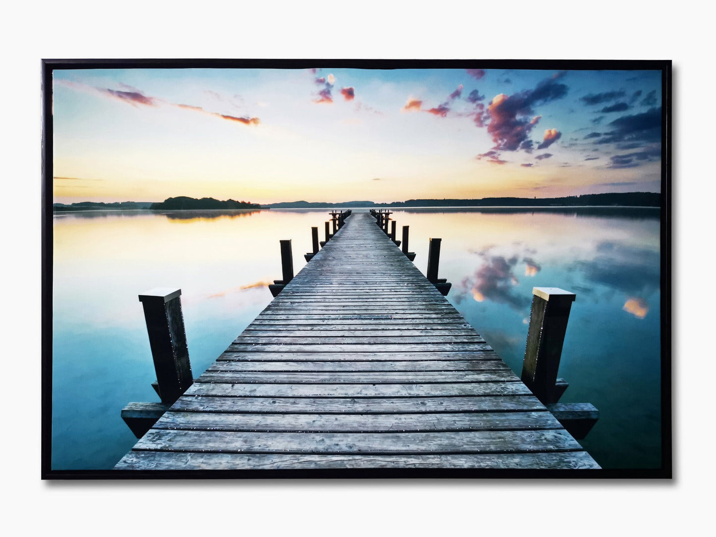 Canvas Print Lake Scene 60x90
