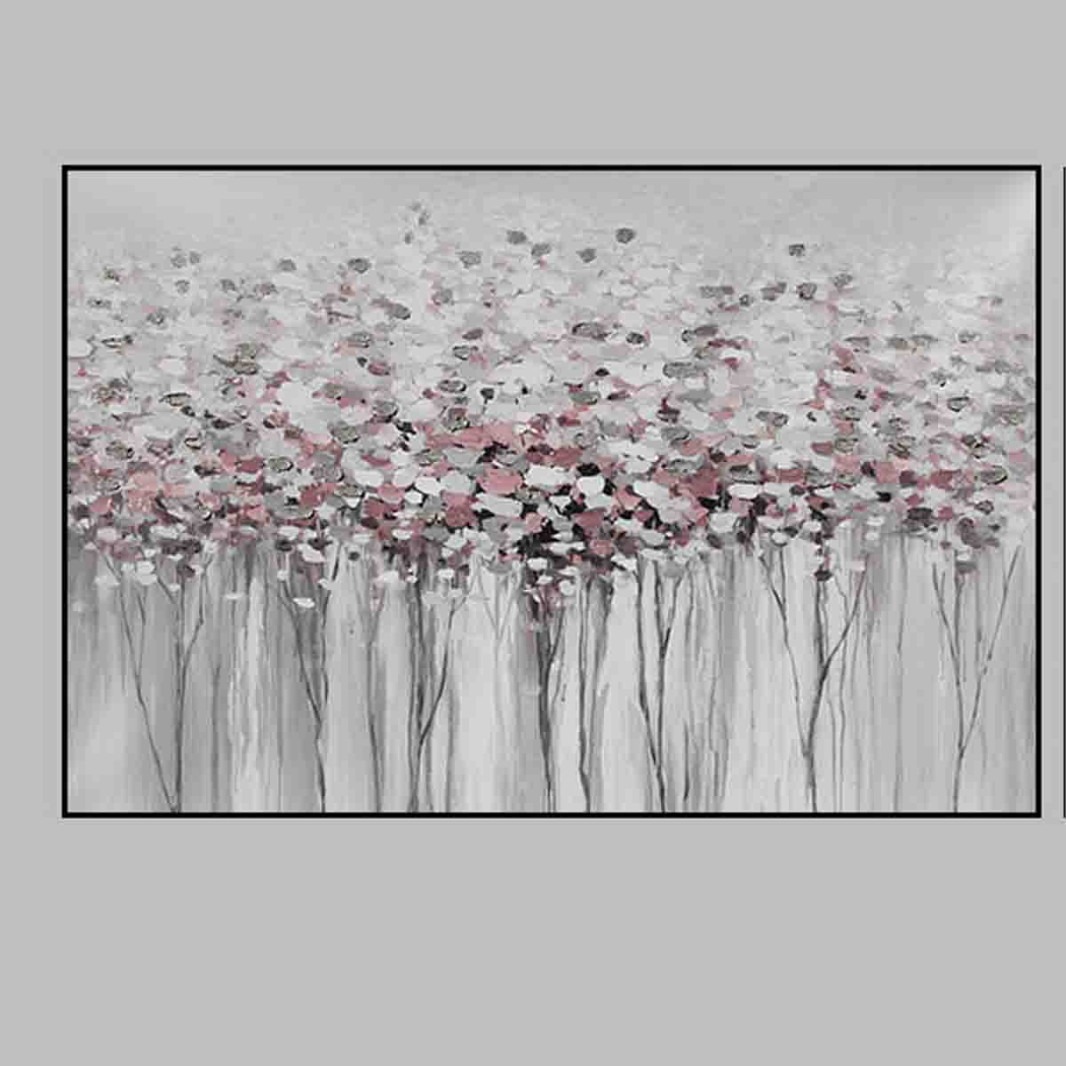 Lauren Taylor - Canvas summer trees rose and teal