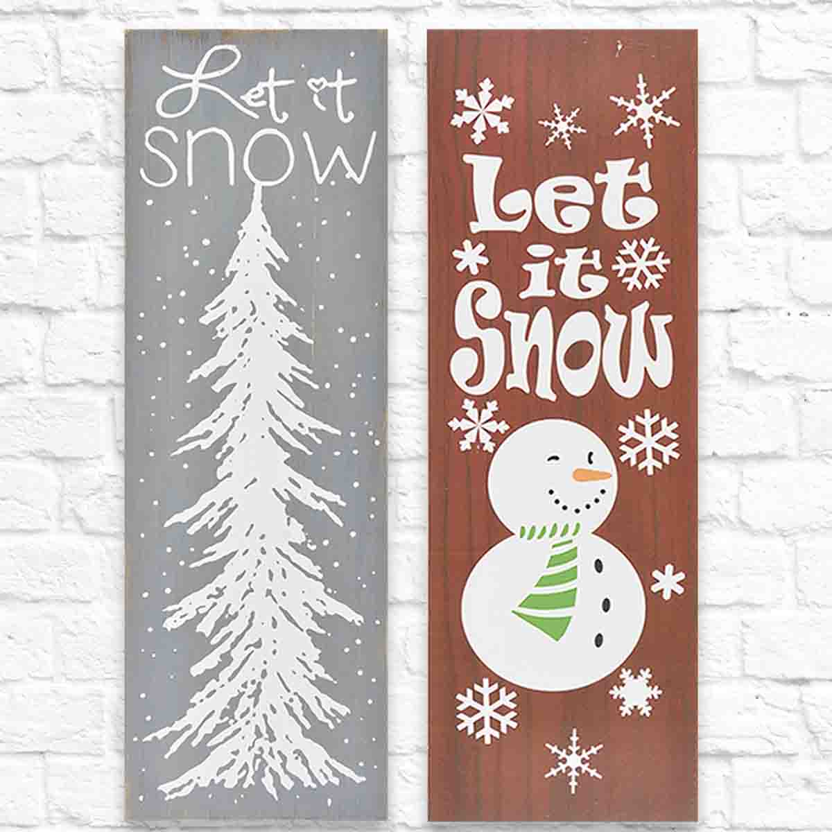 LAUREN TAYLOR - Christmas wall art "Let it Snow"