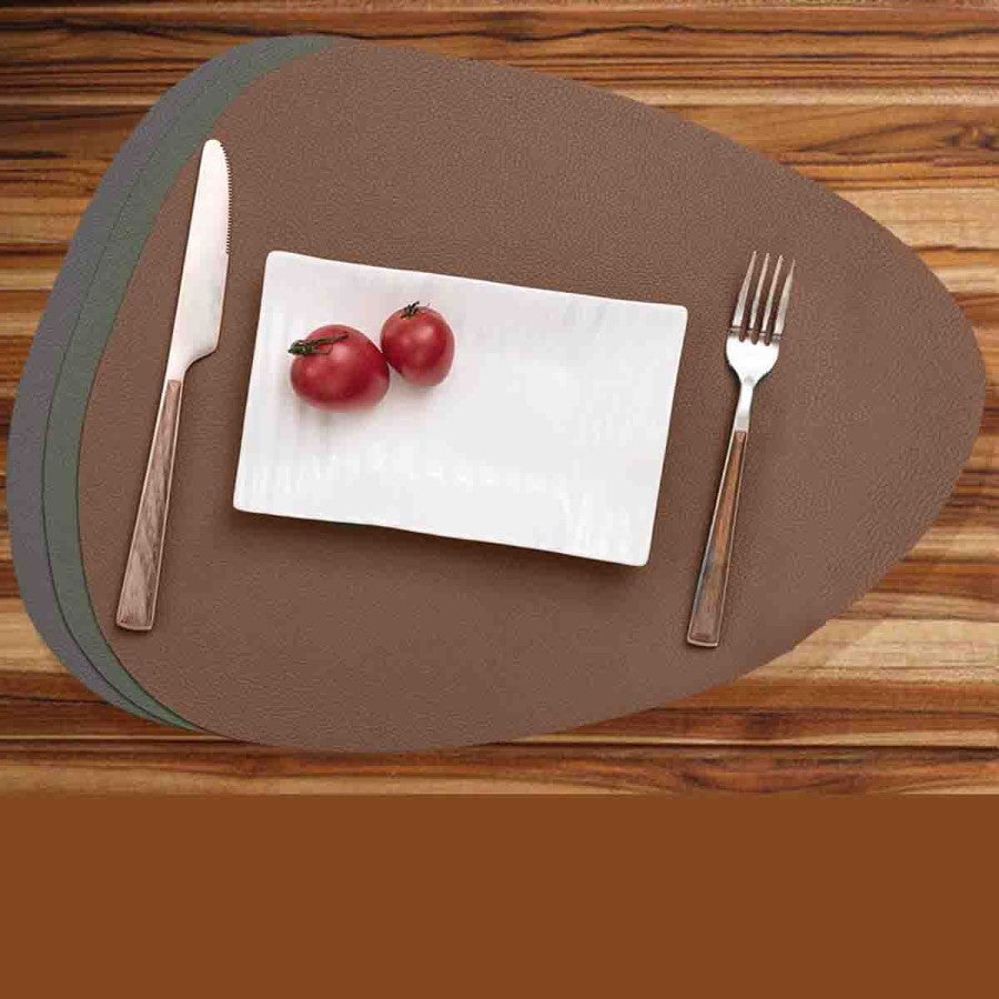 Lauren Taylor - Faux Leather Placemat -Hunter