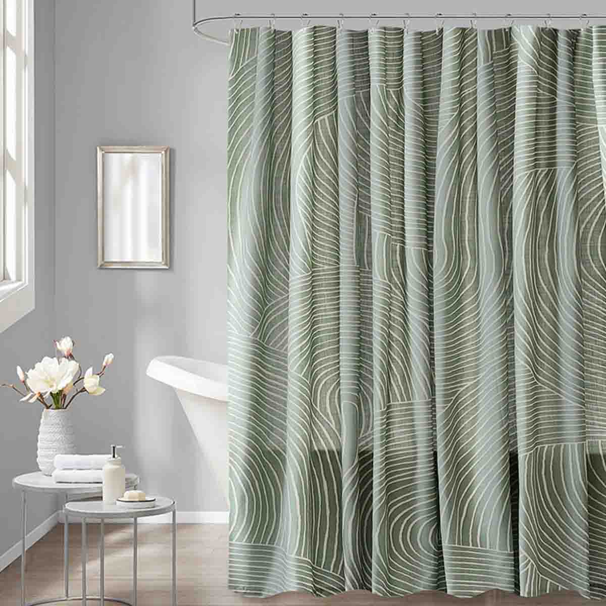 SPA- Swirl Shower Curtain