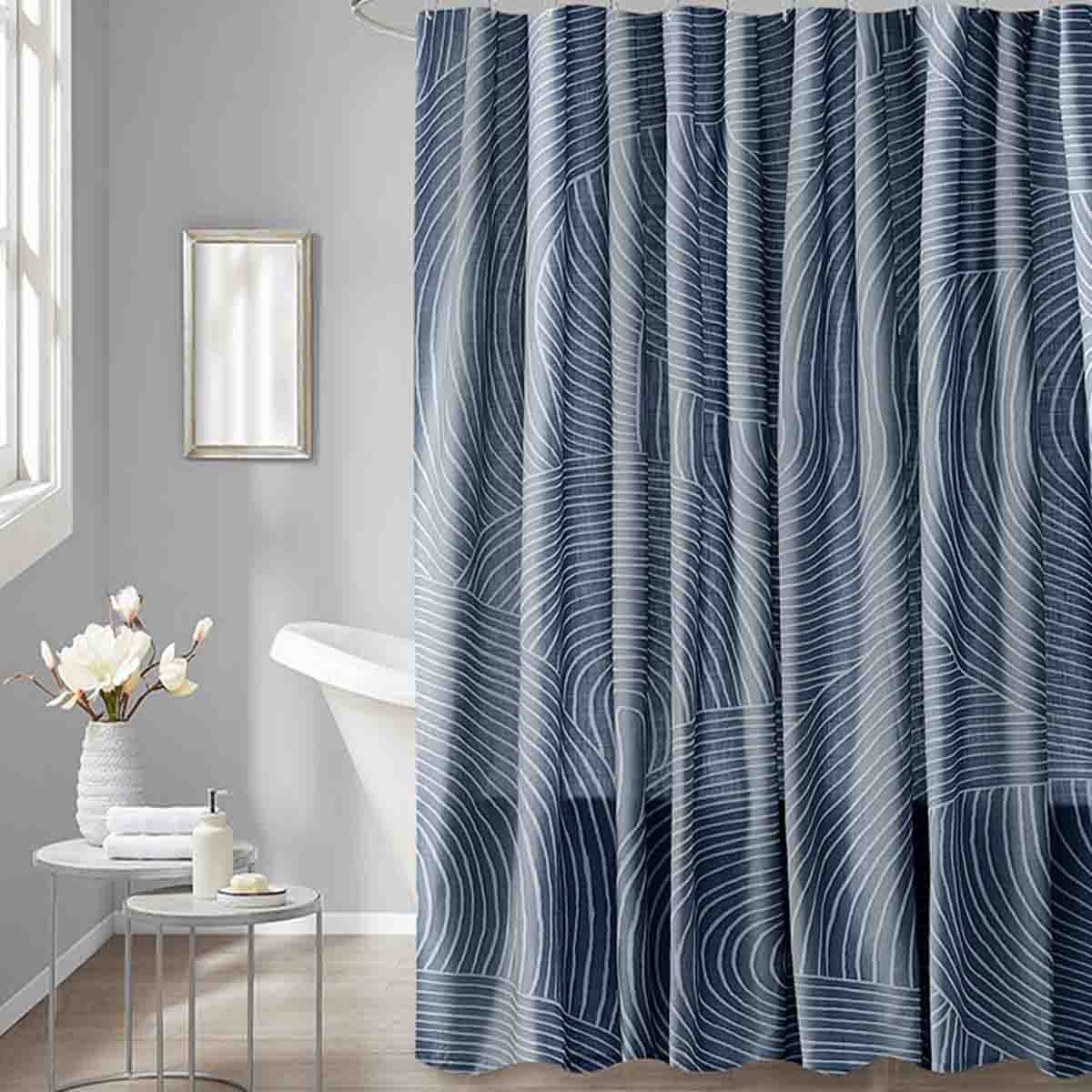 SPA- Swirl Shower Curtain