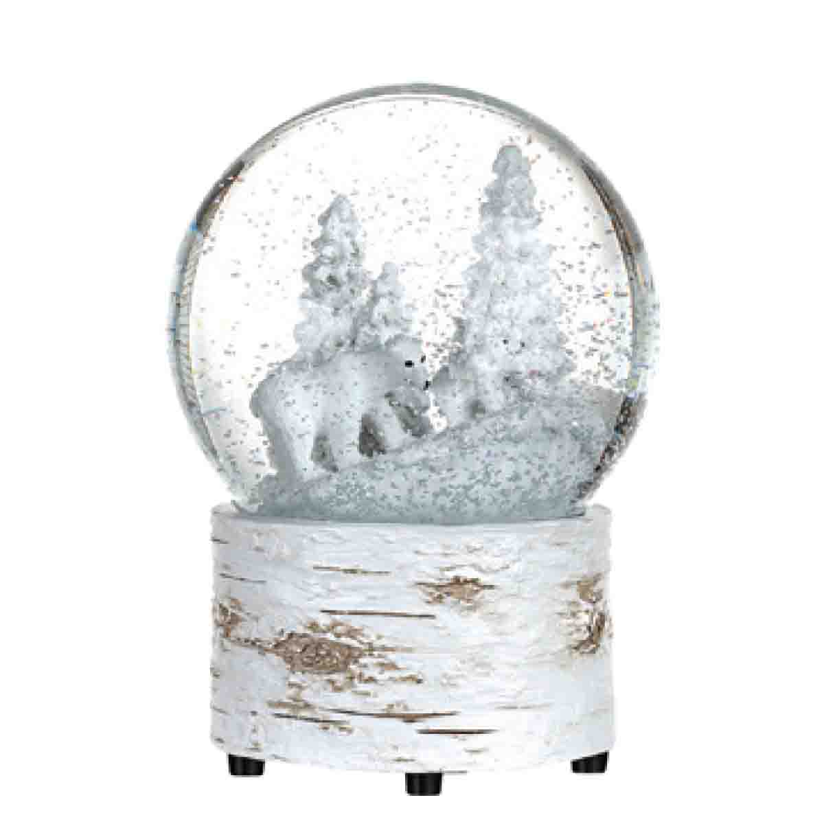 Glass Wind-Up Musical Globe 12cm