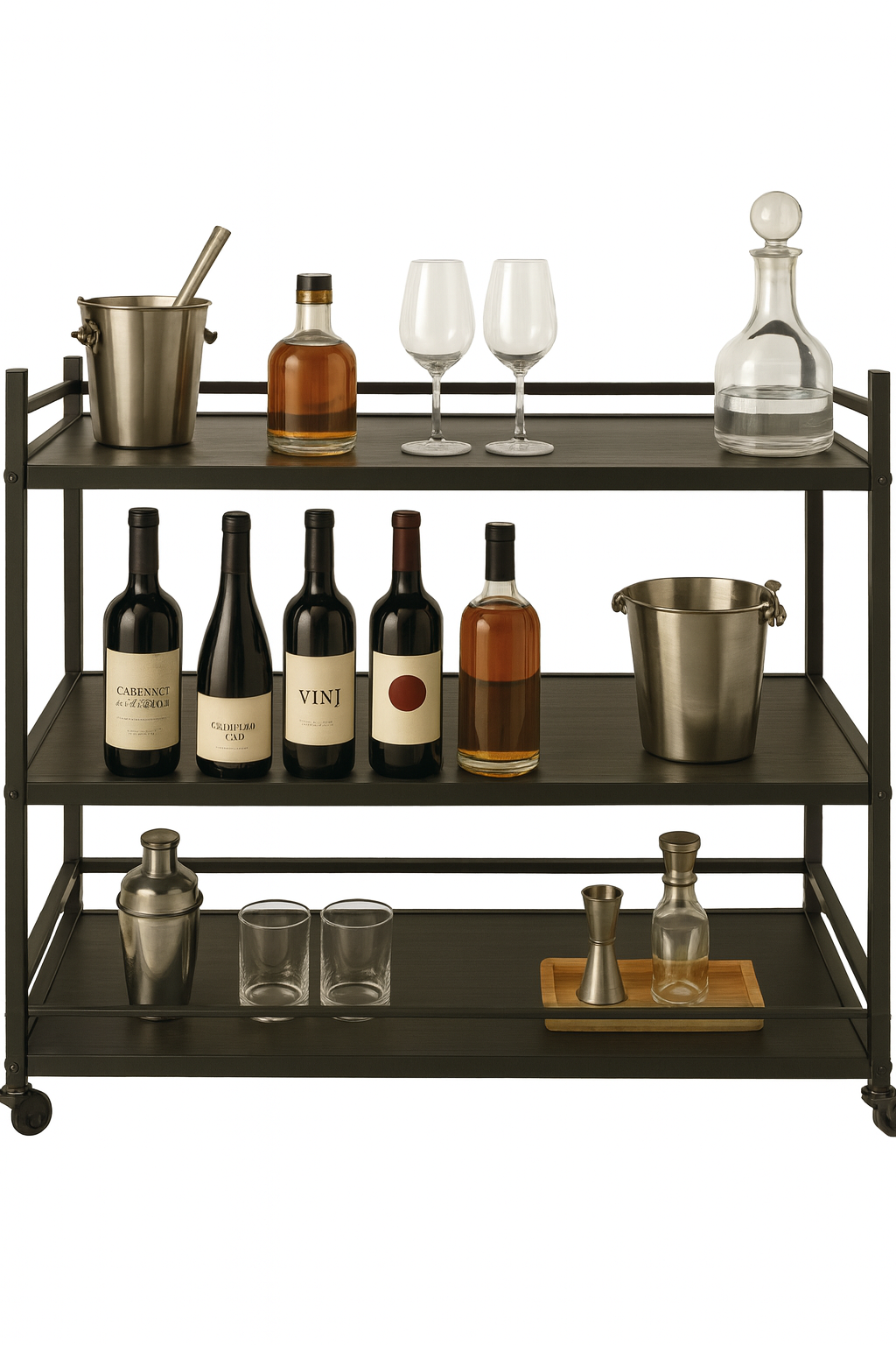 Rolling Bar Cart