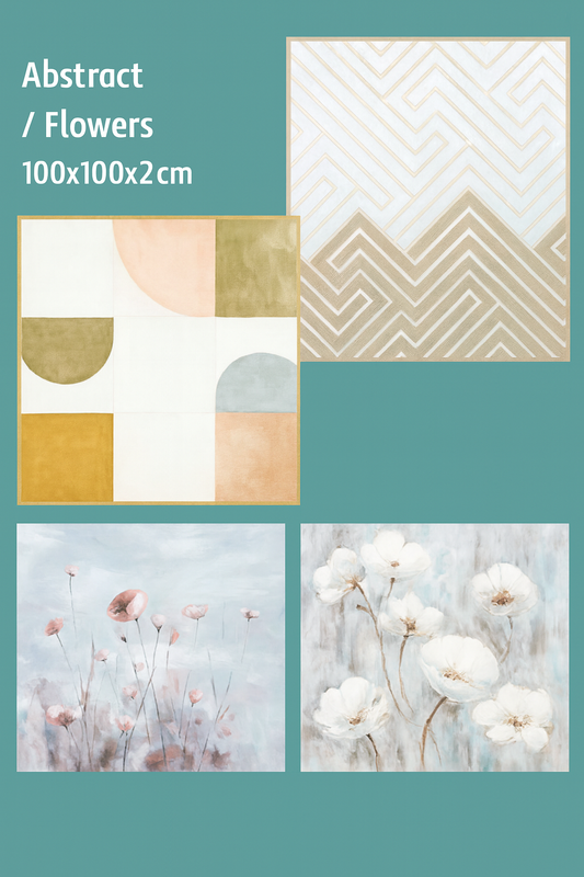 Assorted Canvas Abstract and Flowers
