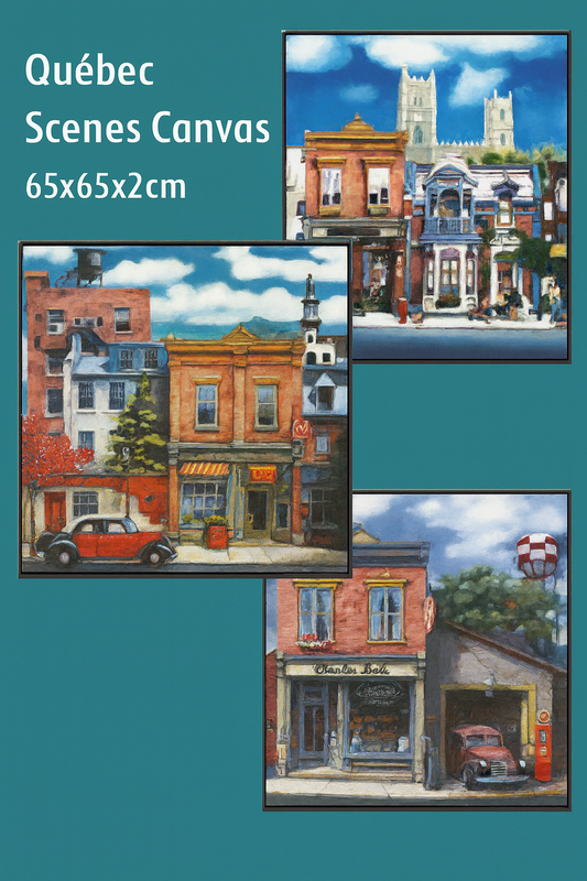 Quebec Scenes Canvas