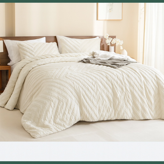 3 pcs Comforter Set TUFTED