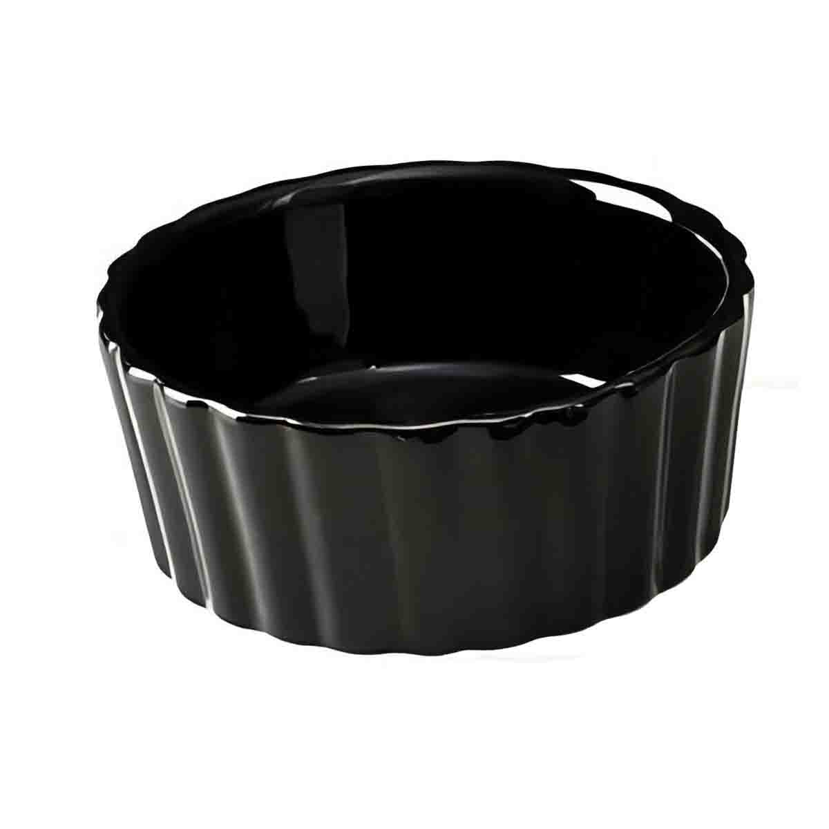 A La Cuisine - Black Baking Dish Quiche Ceramic 11CM