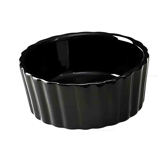 A La Cuisine - Black Baking Dish Quiche Ceramic 11CM