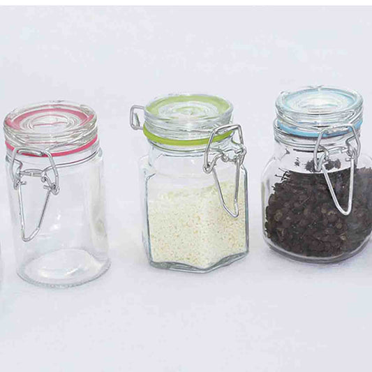 A LA CUISINE - clear glass spice jar 90ml
