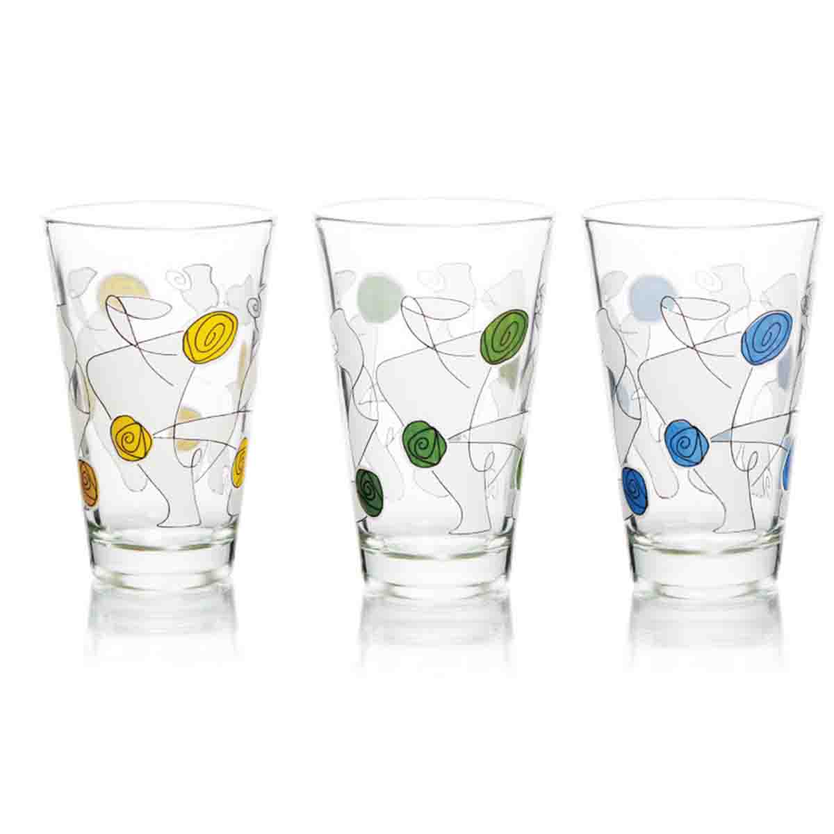La Cuisine - Set/6 310ml Silk Screen Glasses