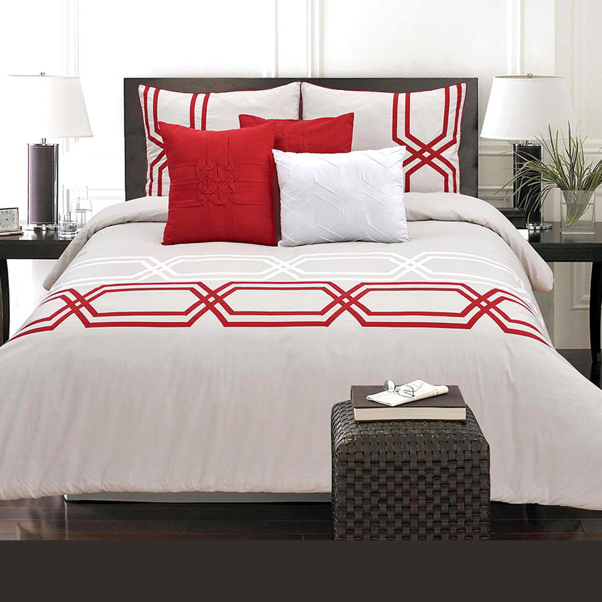 Adrien Lewis Diamond 6pc comforter set