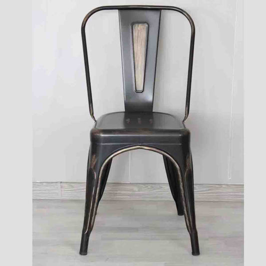 Atelier Du Nord- Metal Dining Chair Black Gold