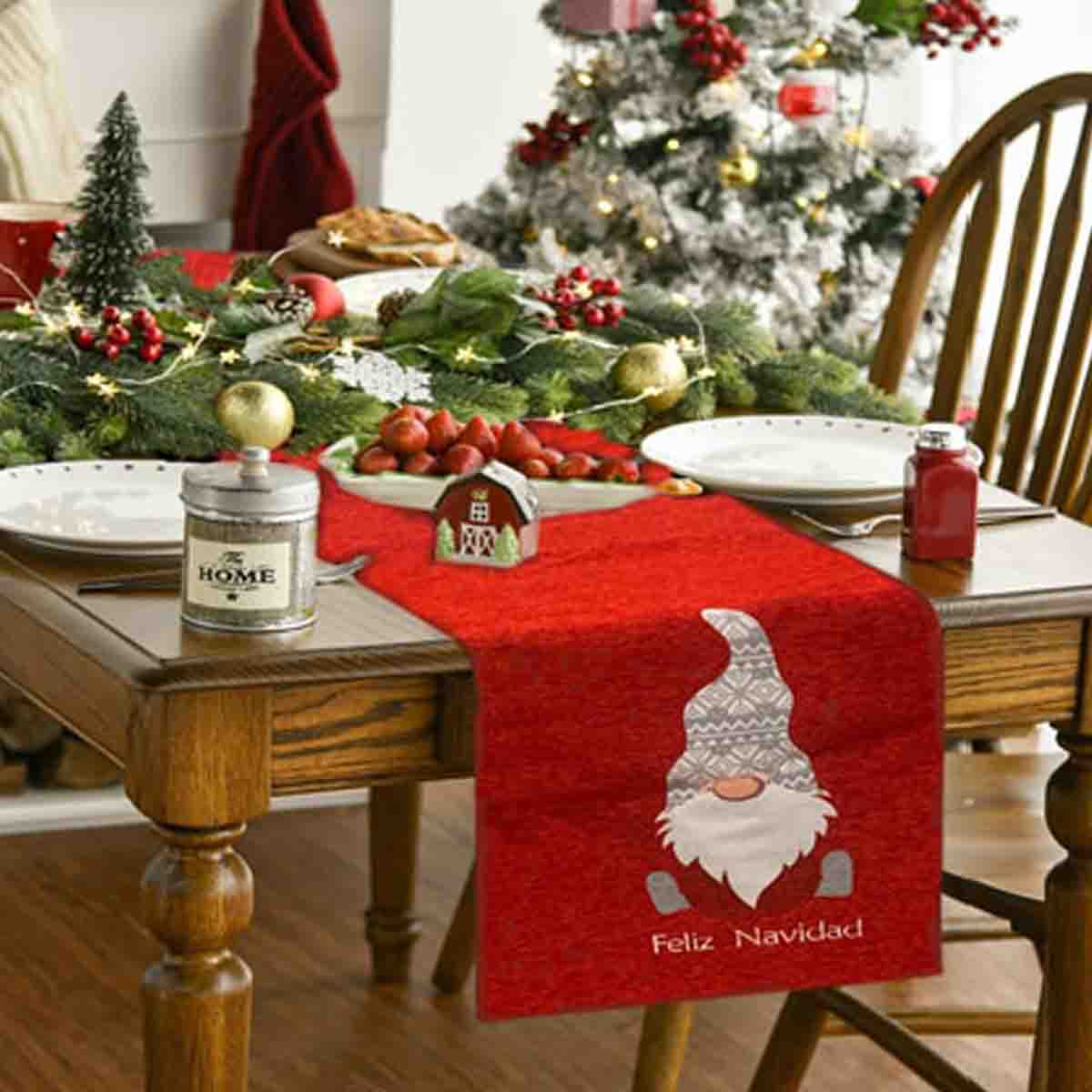 Chenille Jacquard Table Runner