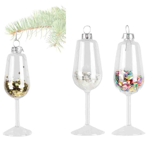 Clear Glass Wine Design 11cm