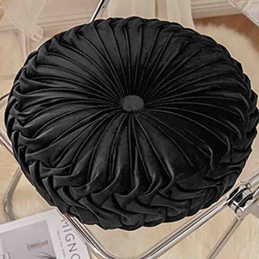 Cushion 16in Round Velvet Asst