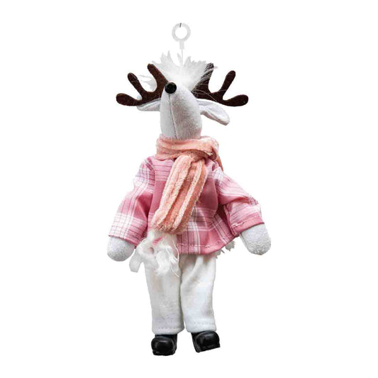 Fabric Standing Reindeer  23cm