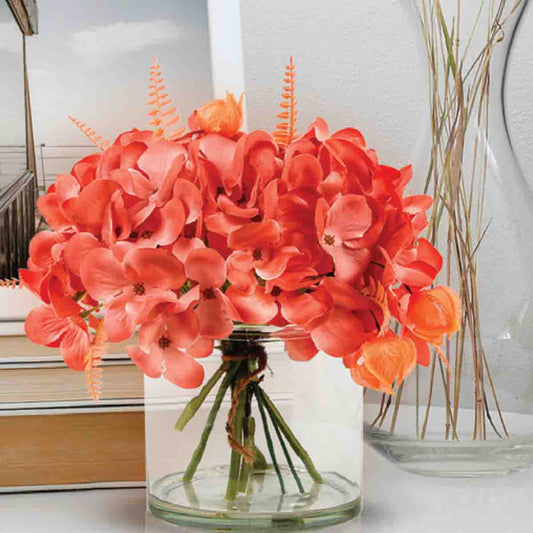 Faux Floral Hydrangea Arrangement