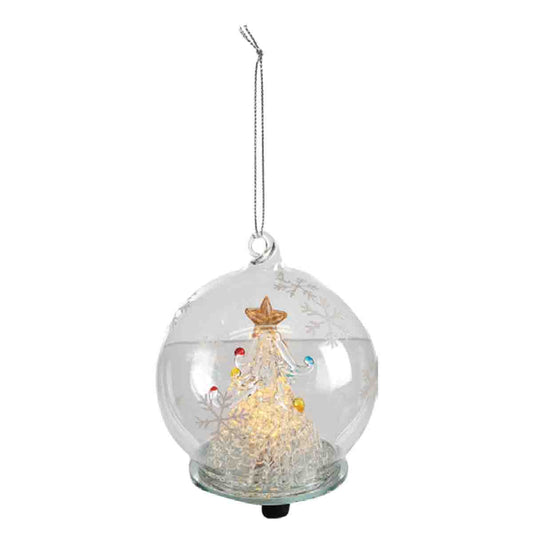 Glass Ball Winter Scene 7.62cm