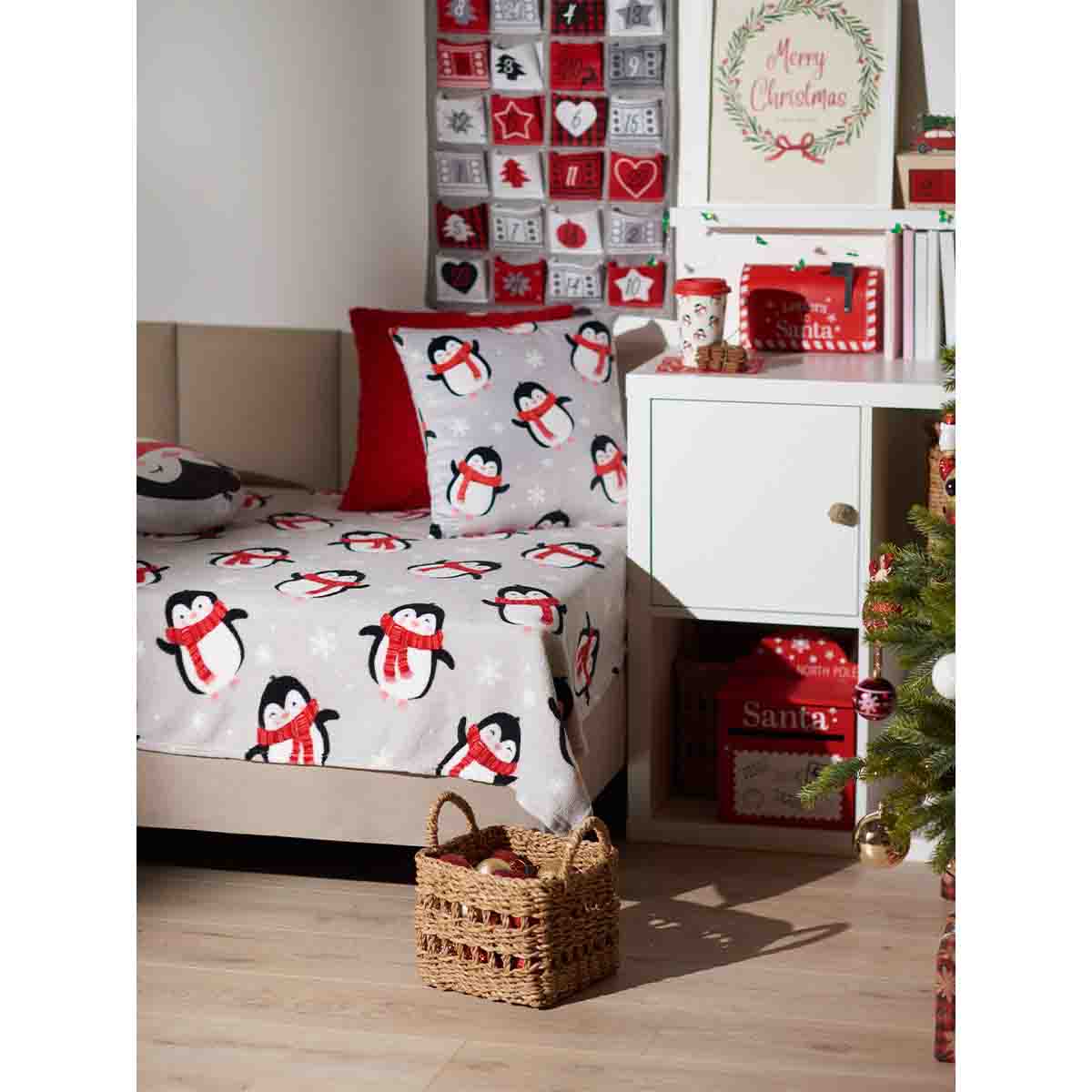 Gnomes & Penguins Fleece Throws