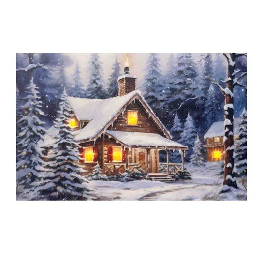 Holiday Led Canvas 40x40 Scenary
