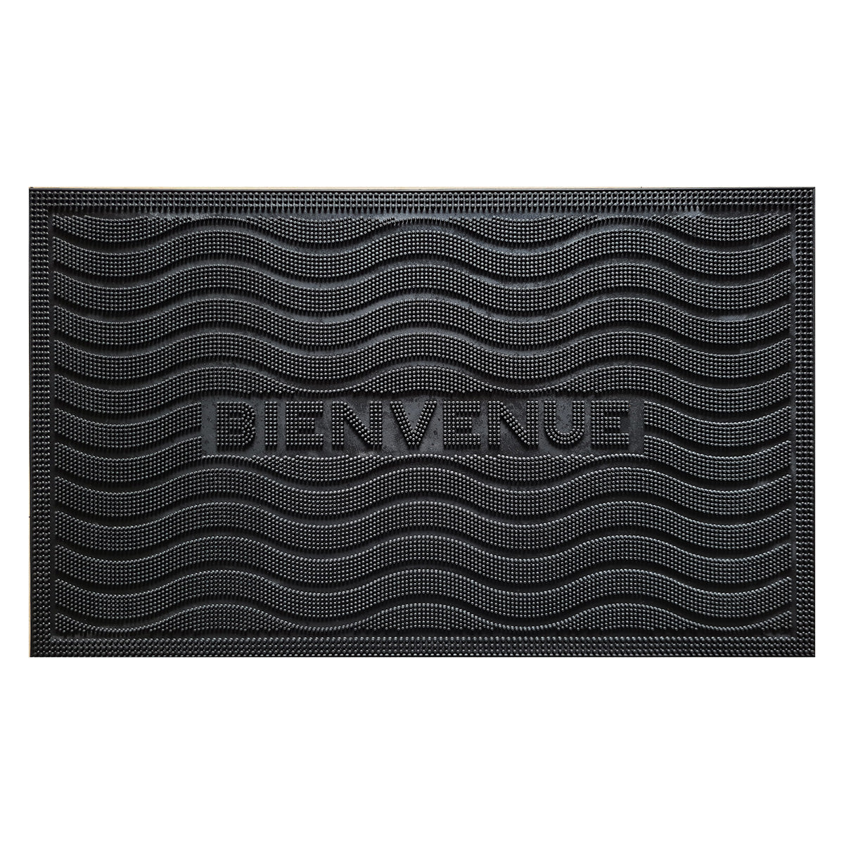 Lauren Taylor- Rubber Bienvenue Mat Black 18x30"
