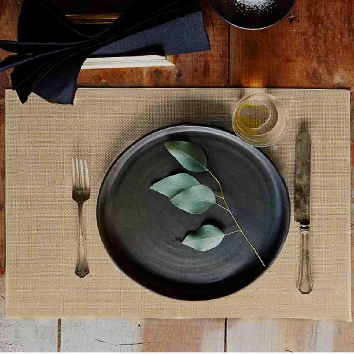 Lauren Taylor - 4 PK Textilene Basketweave Placemats