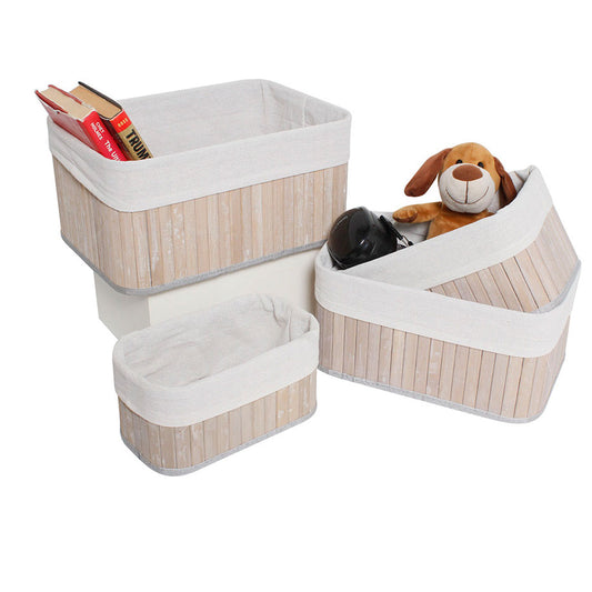 Lauren Taylor - Bamboo Storage Basket LT Grey
