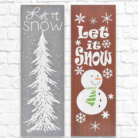 LAUREN TAYLOR - Christmas wall art "Let it Snow"