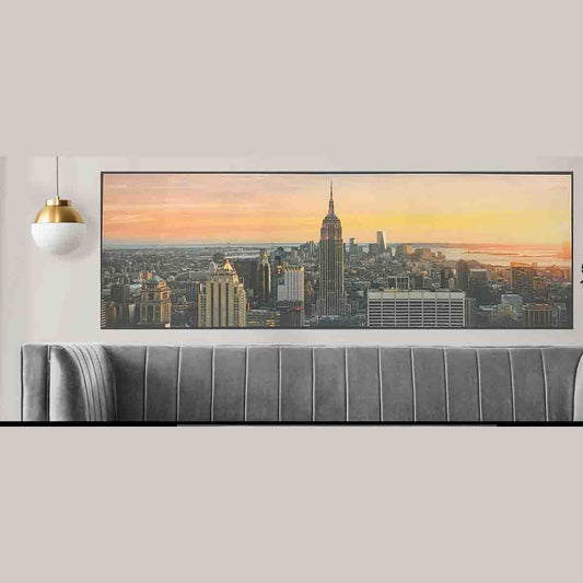 LAUREN TAYLOR - City view canvas 50X150X4.5cm