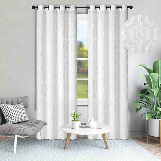 Lauren Taylor -BELLA 2 PK Tufted Sheer Panels