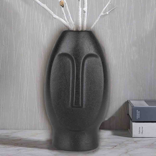 Lauren Taylor -Black Face Stoneware Vase