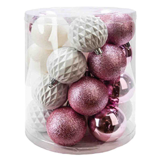 Pack Of 27 Ball Ornamentglittered