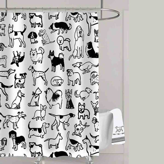 SPA- DOGS Shower Curtain
