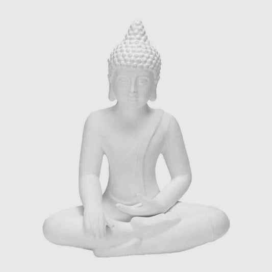 White Ceramic Buddha 25cm
