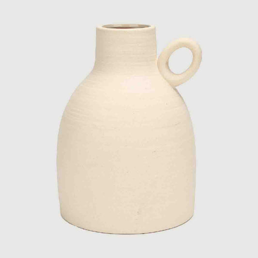 White Ceramic Vase 20cm